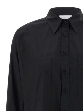 Blusa negra de algodón