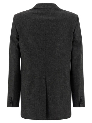 Gray Viscose Two-Piece Suit