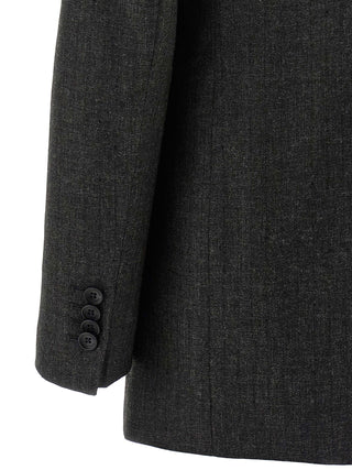 Gray Viscose Two-Piece Suit