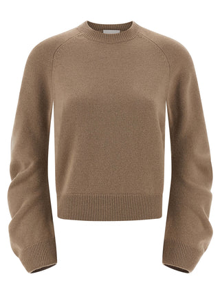 Beige Virgin Wool Cardigan