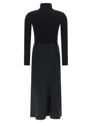 Black Lycra Midi Dress