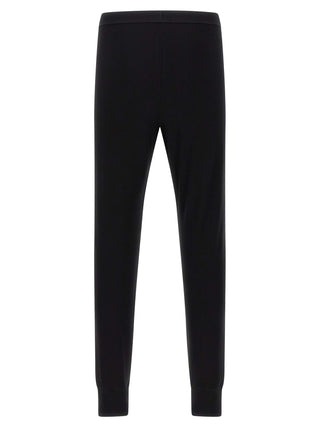 Black Wool Leggings