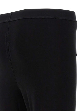 Black Wool Leggings