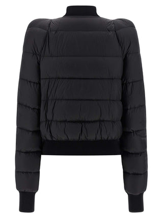 Black Nylon Bomber