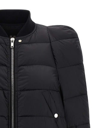 Black Nylon Bomber