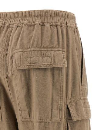 Pantalones cargo de algodón beige