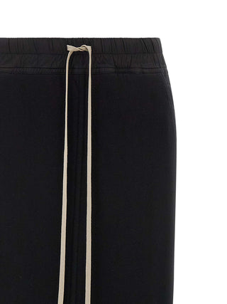 Black Cotton Mini Skirt