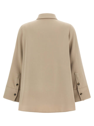 Blusa beige de triacetato  