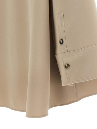 Blusa beige de triacetato  
