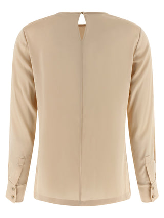 Beige Silk Blouse
