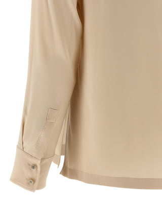 Beige Silk Blouse