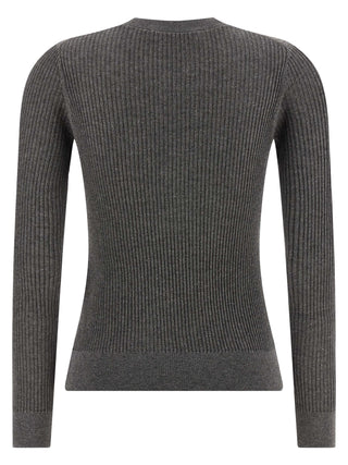 Gray Silk Cardigan