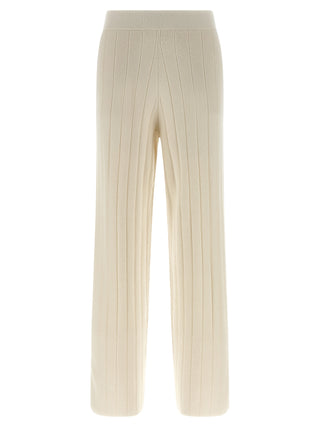 White Cashmere Joggers (Workout Pants)