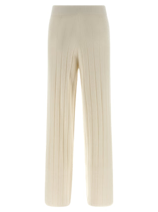 White Cashmere Joggers (Workout Pants)