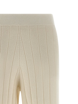 White Cashmere Joggers (Workout Pants)