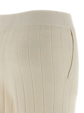 White Cashmere Joggers (Workout Pants)