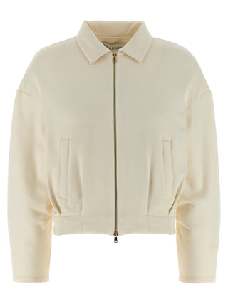 White Silk Sweatshirt