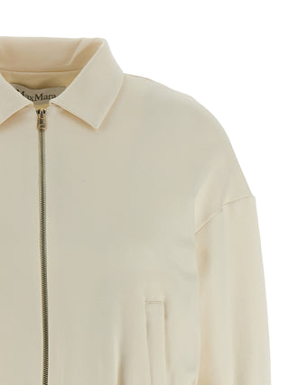 White Silk Sweatshirt