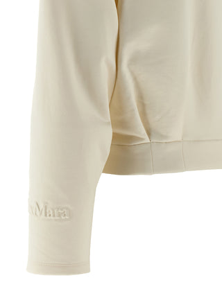White Silk Sweatshirt