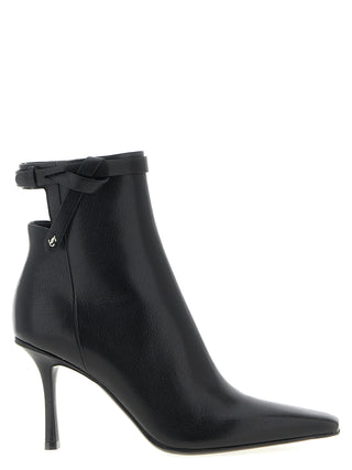 Black Leather Ankle Boots