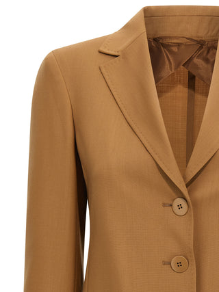 Blazer marrón de lana virgen