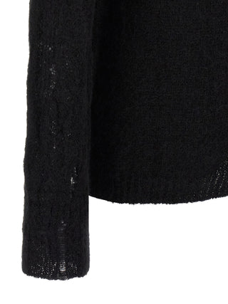 Black Wool Cardigan