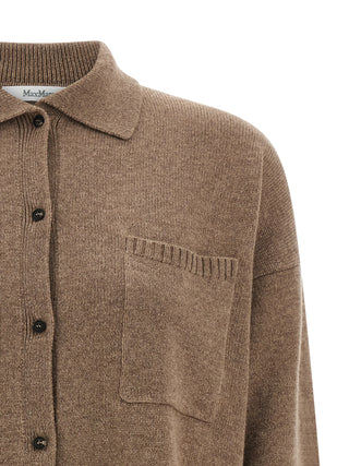 Brown Cashmere Cardigan
