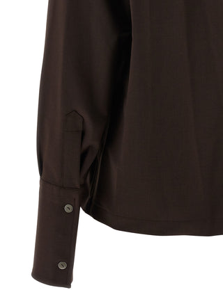 Brown Polyester Blouse