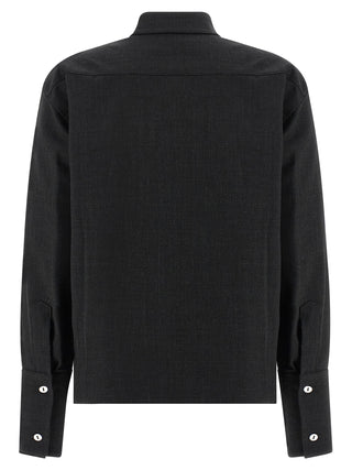 Gray Polyester Blouse