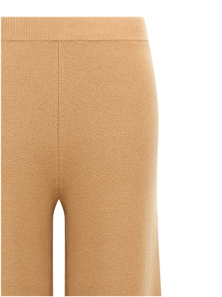 Brown Wool Casual Pants