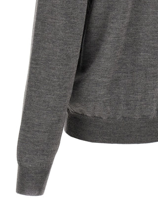 Gray Wool Cardigan