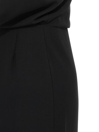 Black Triacetate Long Dress