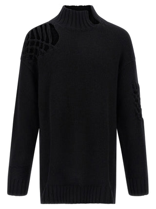 Black Wool Cardigan