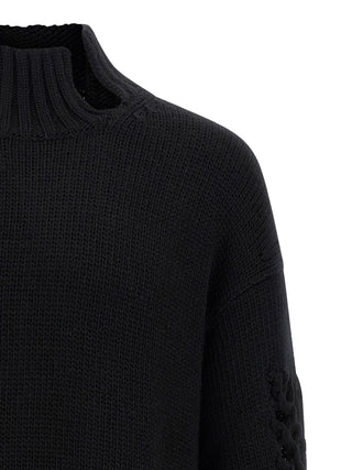 Black Wool Cardigan