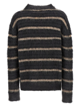 Gray Fabric Cardigan