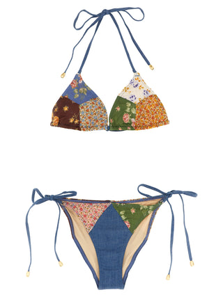 Multicolor Cotton Bikini