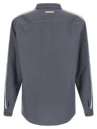 Gray Virgin Wool Blouse
