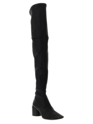 Black Leather Over The Knee