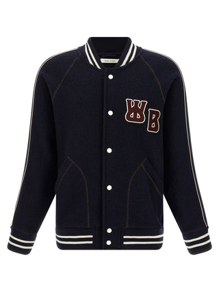 Blue Virgin Wool Bomber