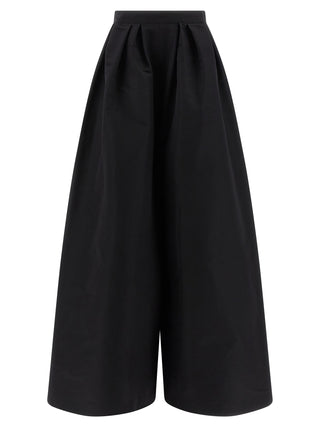 Black Silk Casual Pants