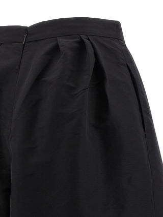 Black Silk Casual Pants