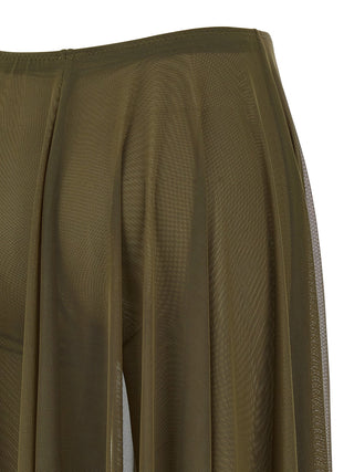 Bicolor Polyamide Mini Skirt