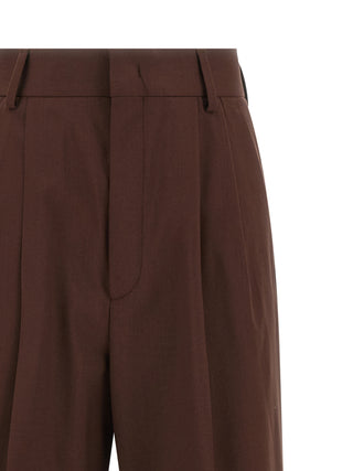 Brown Wool Dress Pants