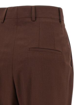 Brown Wool Dress Pants