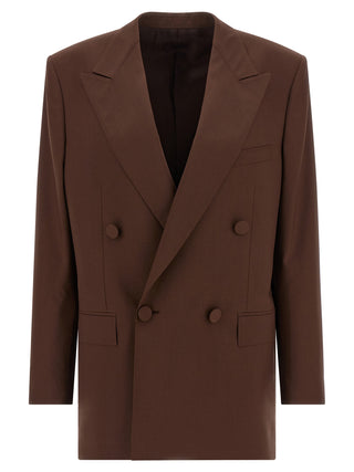 Brown Virgin Wool Blazer