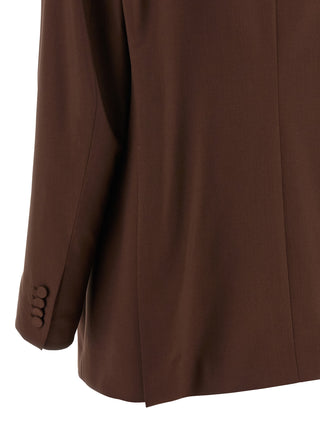 Brown Virgin Wool Blazer