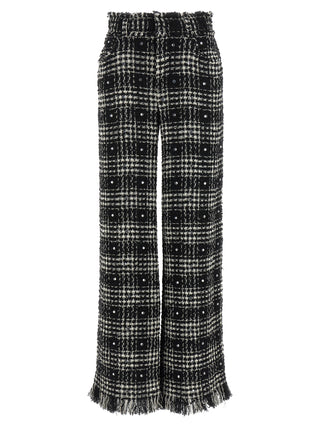 Bicolor Cotton Casual Pants