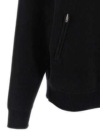 Black Cotton Cardigan