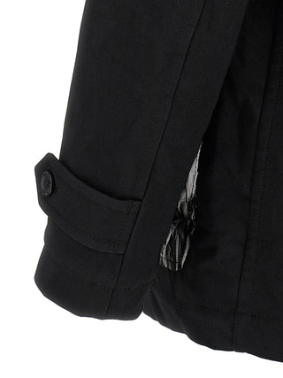 Black Polyester Coat