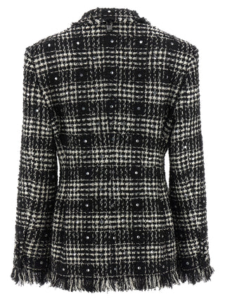 Bicolor Cotton Blazer
